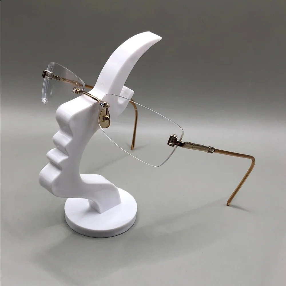 Paul Vosheront Italy rimless glasses 23k gold plated 54-18-140 UNISEX